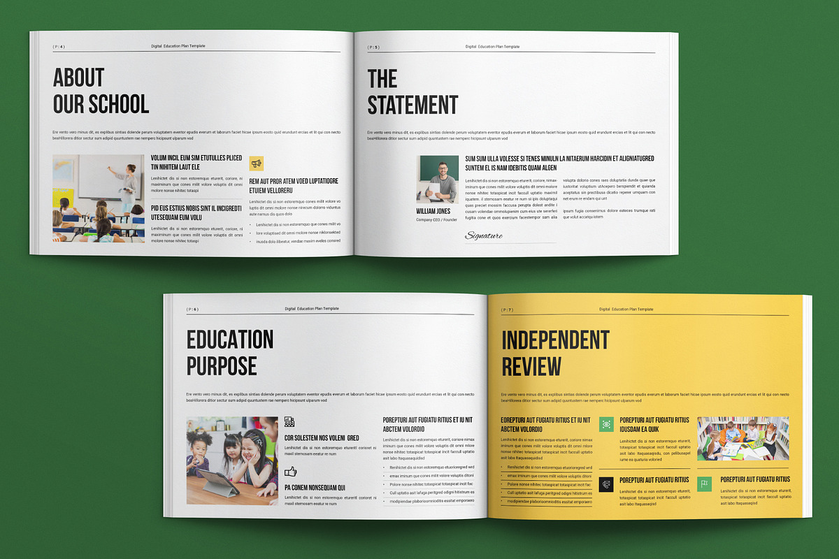 Digital Education Plan Landscape, a Brochure Template by E-Type (Photo 3 of 7)