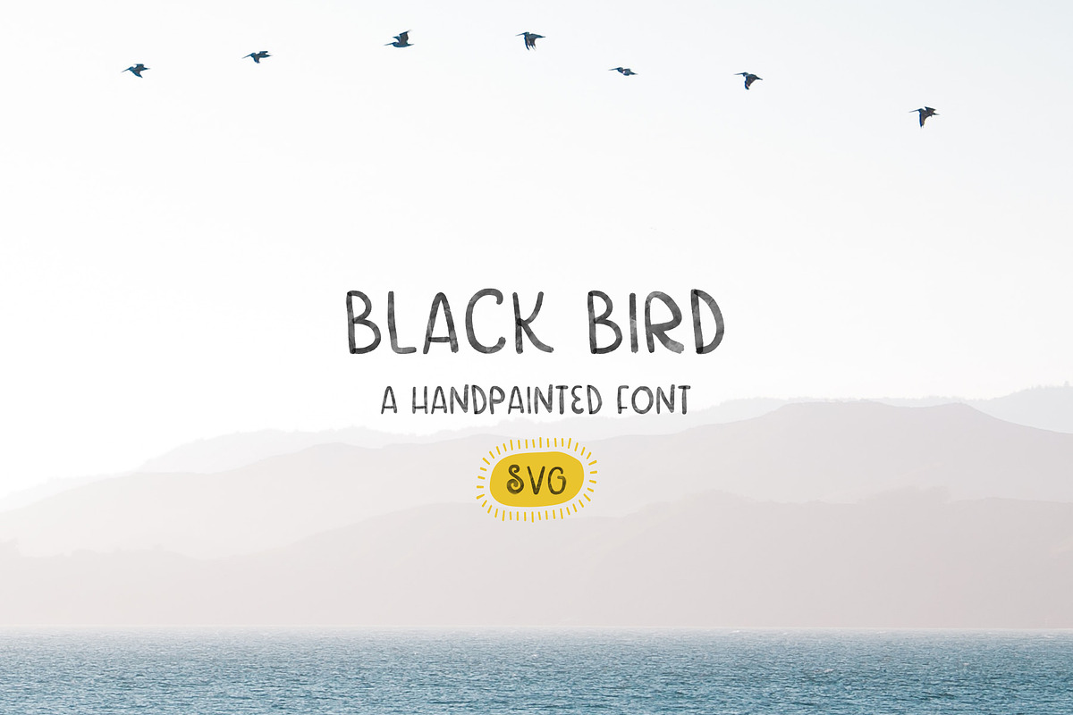 Black Bird a Handwritten Font