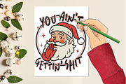 Funny Christmas Sarcastic Santa Png, an Illustration by Designking (Thumbnail 6 of 6)