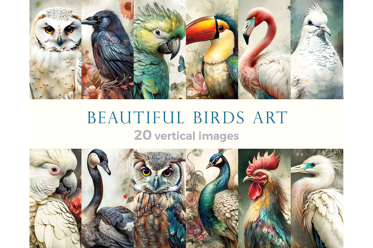 Paintings with exotic tropical birds, an Animal Illustration by Bubert Art (Photo 1 of 6)