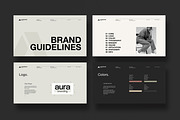 AURA | Brand Guidelines, a Presentation Template by creathrivestudio (Thumbnail 5 of 16)
