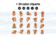 Cute Kawaii Capybara Character, an Animal Illustration by Palau (Thumbnail 10 of 12)