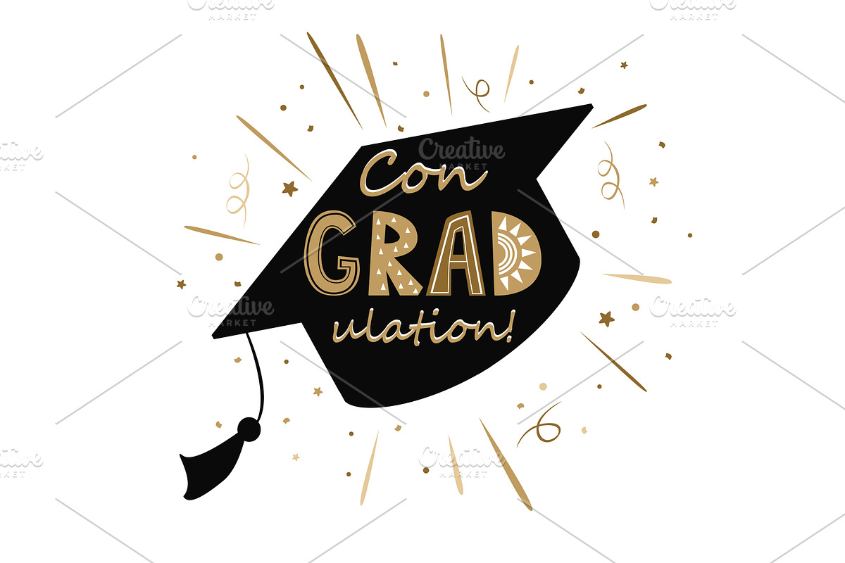 Congratulations on graduation, an Education Illustration by Toltemara