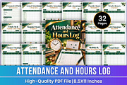 Attendance and Hours Log | Employee, a Stationery Template by Mustafiz (Thumbnail 1 of 4)