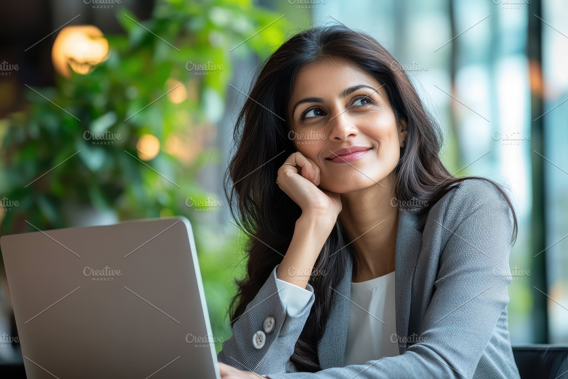 Professional Indian woman in a suit, a Photo by Pavel_design