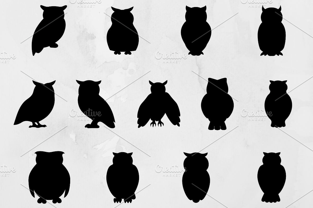 Owl Silhouette SVG, an Animal Illustration by newminddesign (Photo 1 of 3)