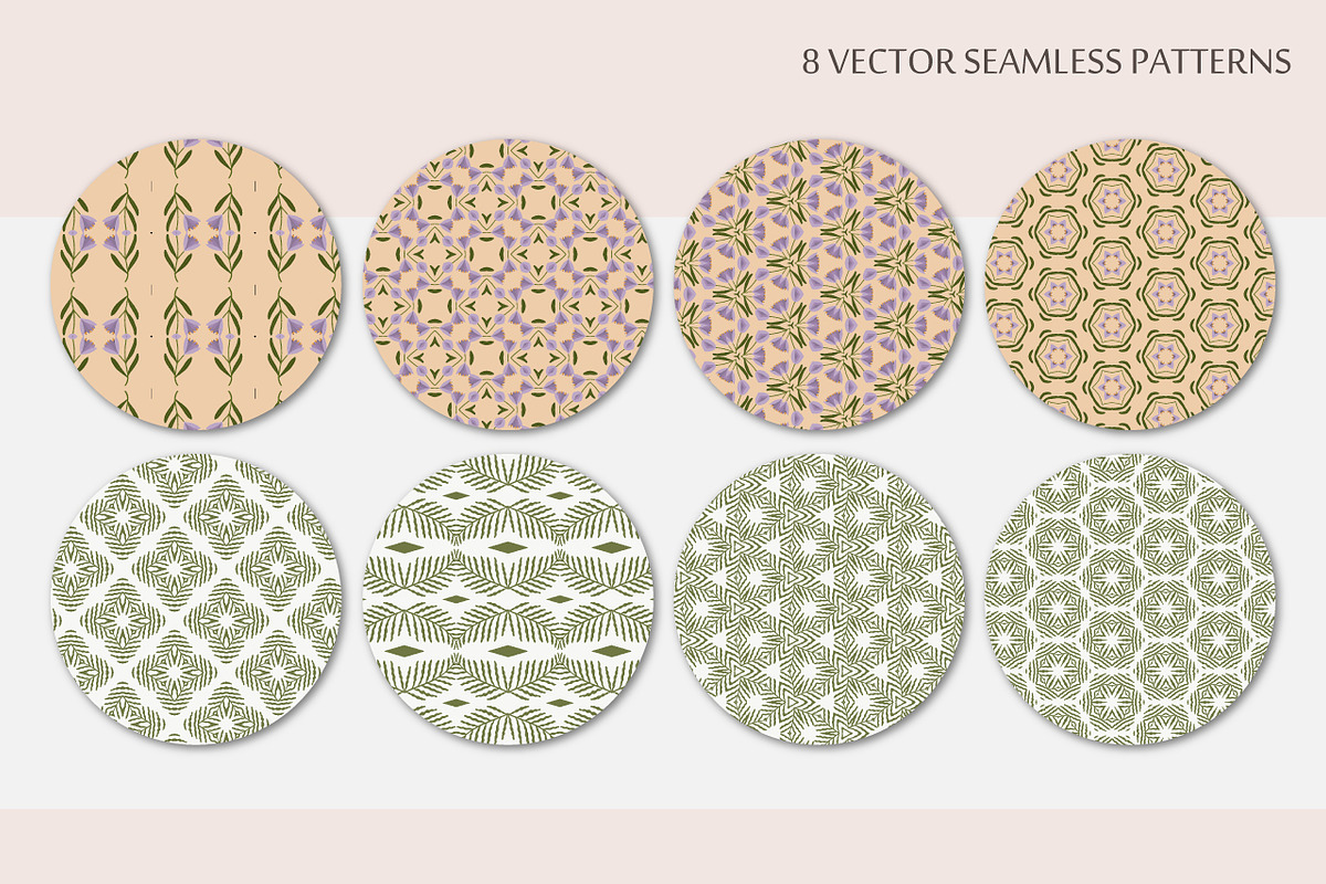 Pastel Seamless Patterns, a Pattern Graphic by BAGIRA | Studio (Photo 3 of 8)