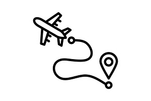 Path Line Icon, an Icon by Pexelpy