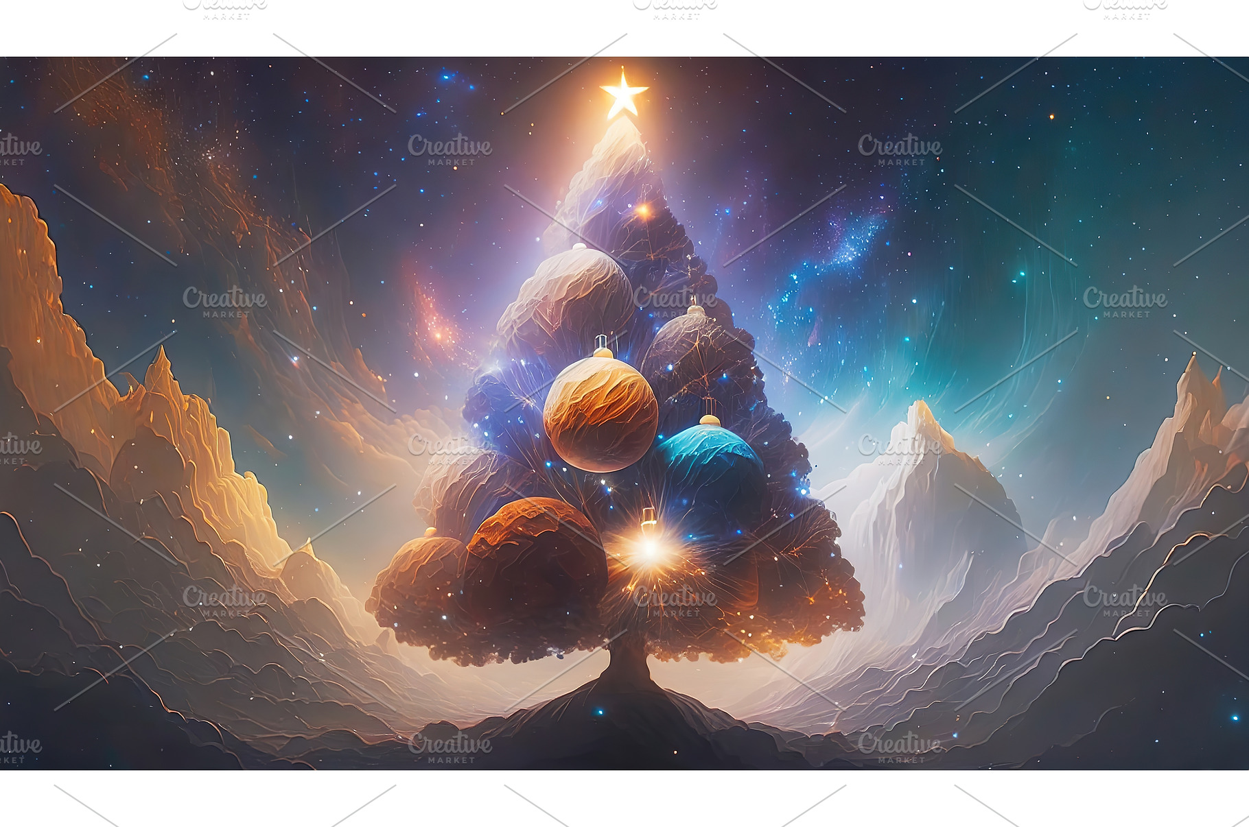 Christmas tree decorated with unique, a Holiday Photo by Igor Tichonow