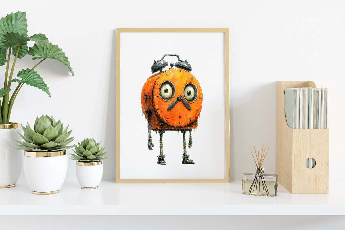 Watercolor Quirky Halloween Clipart, an Illustration by Canvas Craft (Photo 5 of 6)