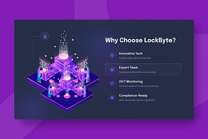 LockByte Cyber Security Landing Page