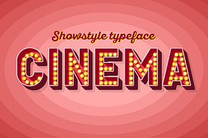 Retro Broadway Cinema Alphabet