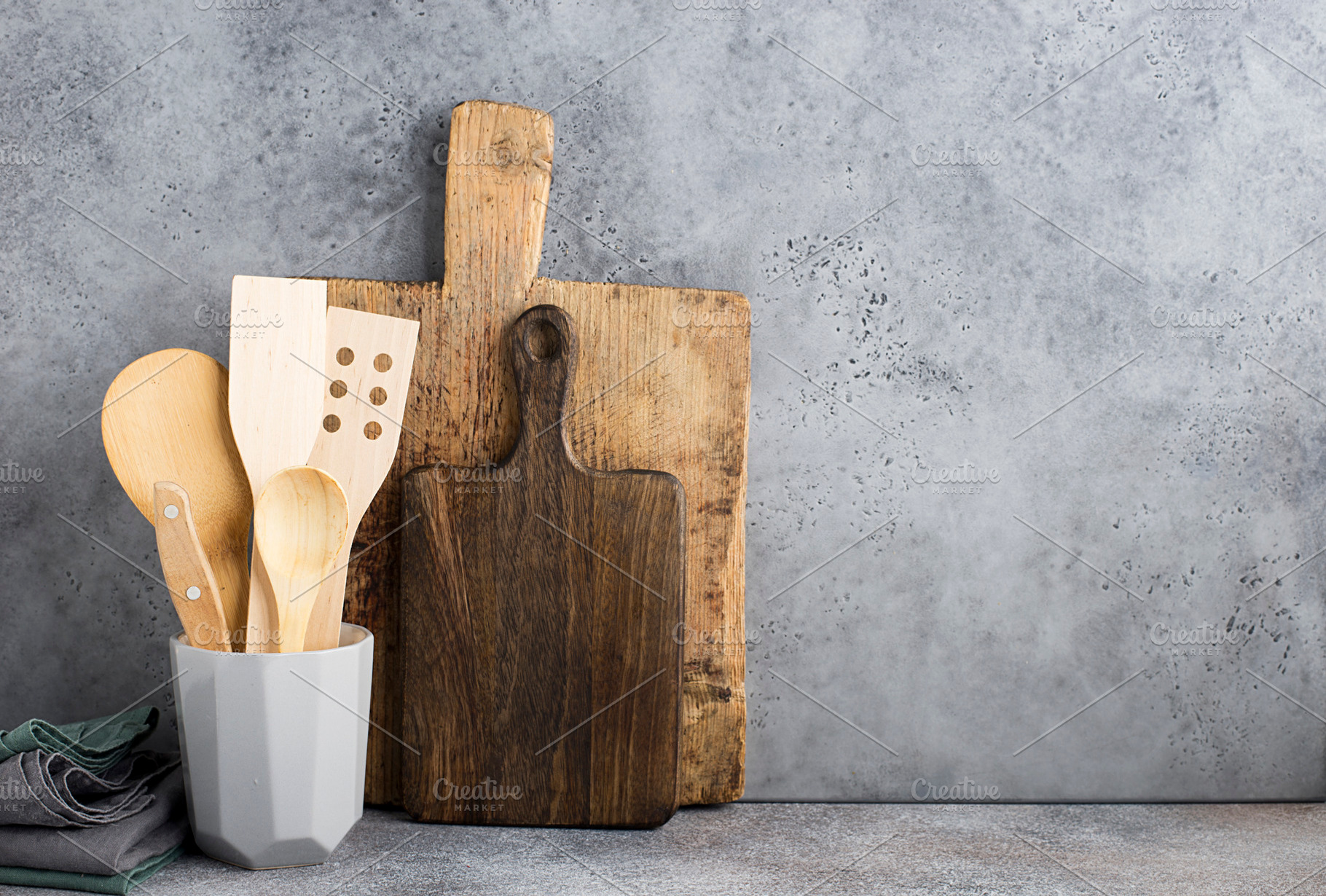 Kitchen shelf gray concrete ceramic stock photo containing background and bowl, an Abstract Photo by IleishAnna