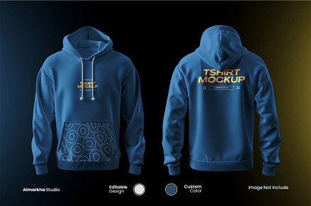 Hoodie Front And Back Mockup, a Hoody Mockup by SilverStudio77