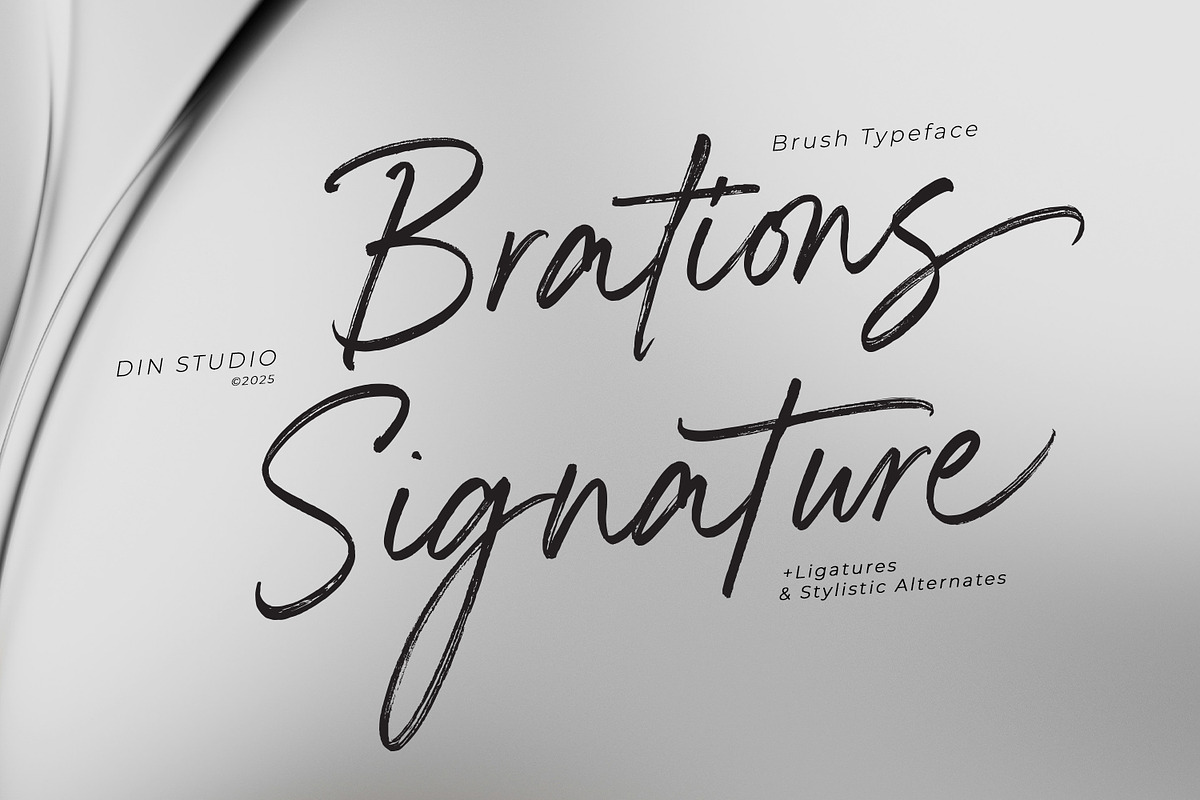 Brations Signature, a Font by din-studio.com (Photo 1 of 16)