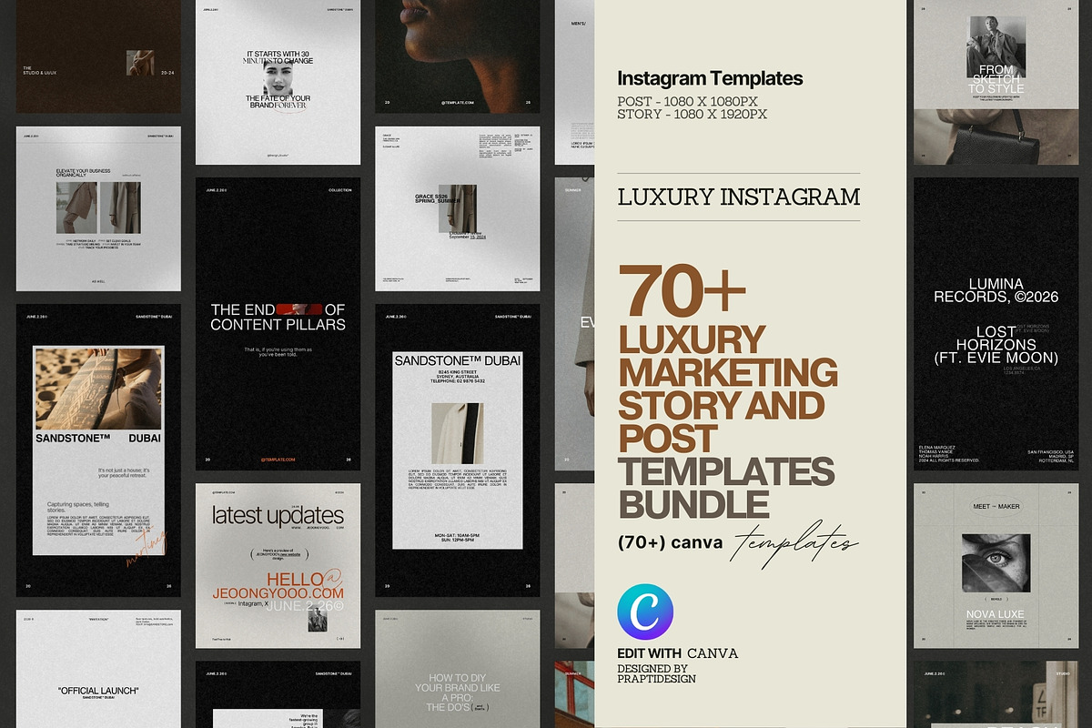 Instagram Marketing Story & Post, a Social Media Template by Prapti Design (Photo 1 of 9)
