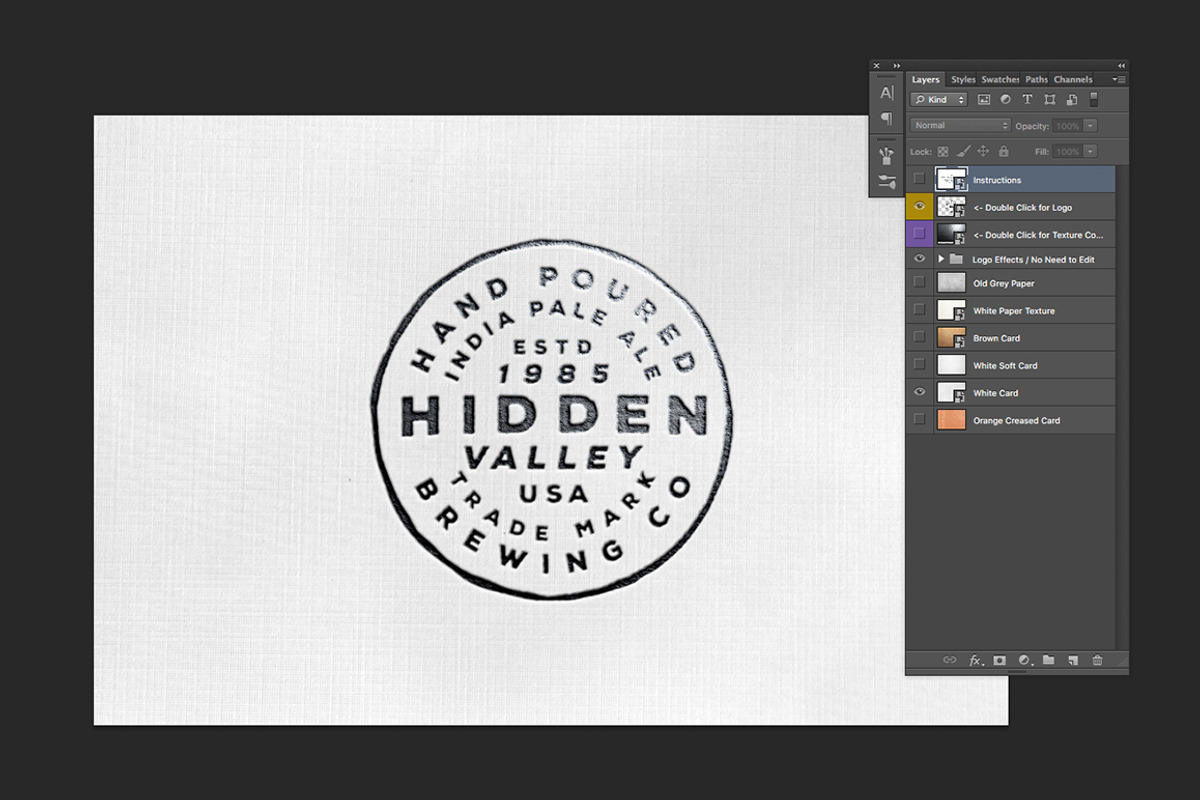 Letterpress Logo Mock-Up, a Branding & Logo Template by RyanBowlesDesign (Photo 10 of 10)