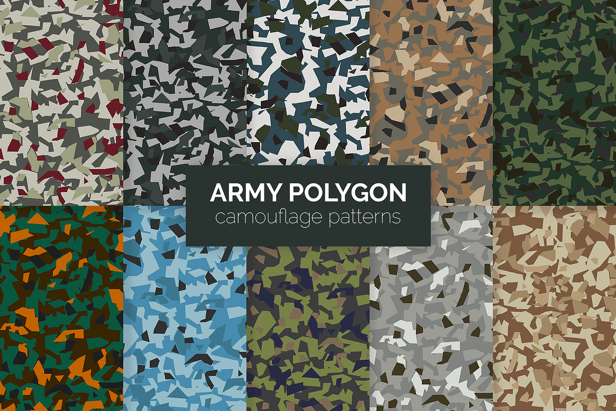 240 Camouflage Patterns Bundle, a Pattern Graphic by 3Y_Design (Photo 21 of 26)