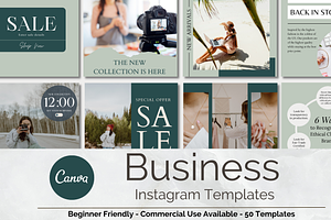 Green Business Instagram Templates
