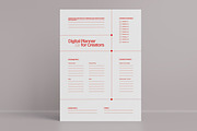 Digital Planner, a Flyer Template by graphicook (Thumbnail 1 of 3)