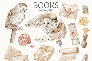 Vintage Books Owls Letters