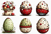 Whimsical Polka Dots Easter Clipart, an Illustration by Craft Nest (Thumbnail 4 of 11)