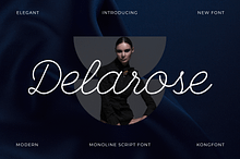 Delarose – A Monoline Script Font