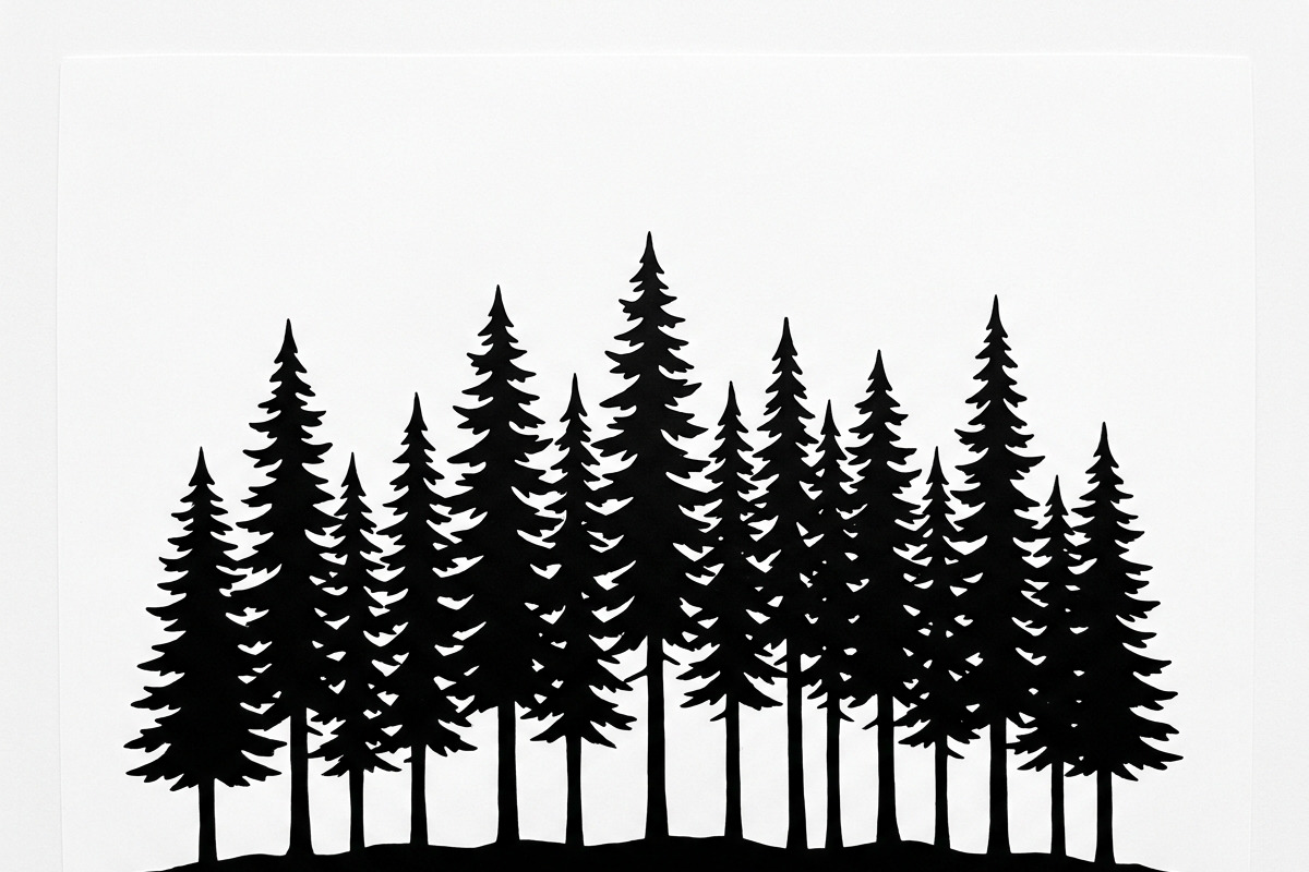 Majestic Pine Trees SVG, a Finance Illustration by Amazin_art (Photo 15 of 41)