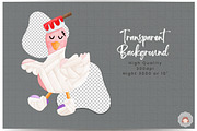 Goose Halloween Watercolor Clipart, an Animal Illustration by Apixsala (Thumbnail 5 of 10)