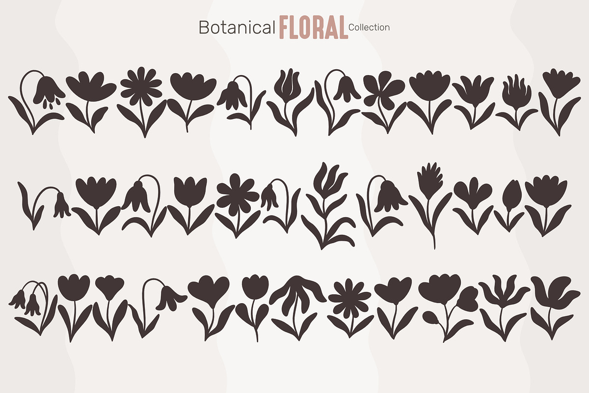 Botanical Floral Collection, an Object Graphic by moja doodle (Photo 7 of 11)