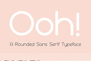 Ooh! Rounded Sans Serif Typeface, a Sans Serif Font by PARAMAJAN (Thumbnail 1 of 9)