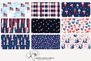 80 Independence Day seamless pattern, a Pattern Graphic by Poppy Lane Studio (Thumbnail 2 of 11)