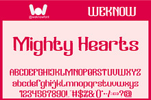 Mighty Hearts font