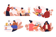 People use contactless payment set, a Finance Illustration by Good Studio (Thumbnail 1 of 5)