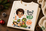 Cute Boy Born to Roar Wildly PNG, a Seasonal Illustration by Craft Nest (Thumbnail 6 of 6)