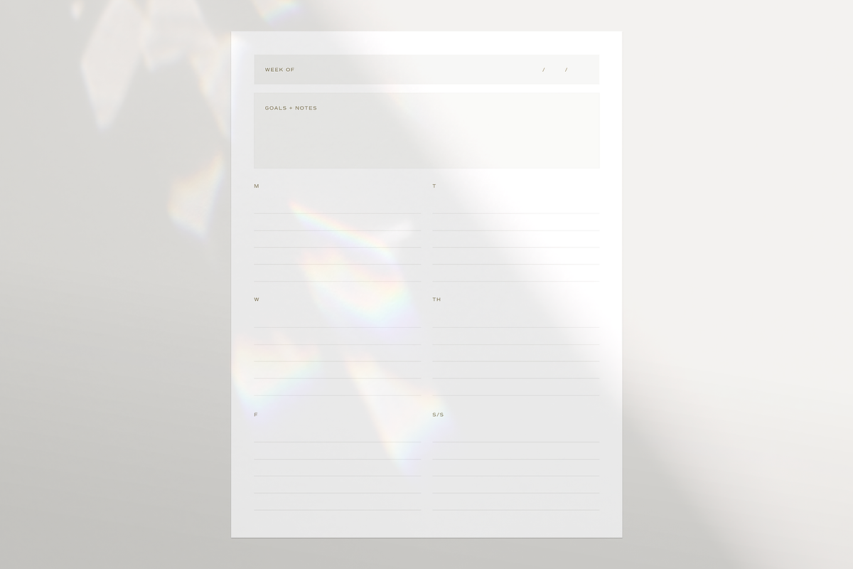 FARO Productivity Planner Pages, a Stationery Template by Loh Studio (Photo 5 of 8)