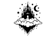 Fantasy Castle Cloud Moon Bundle, an Object Illustration by Gaye Art (Thumbnail 28 of 30)