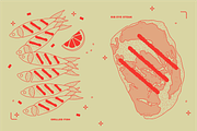 BBQ Food Vector Illustrations, a Food Illustration by TheFoodAtlas (Thumbnail 7 of 17)