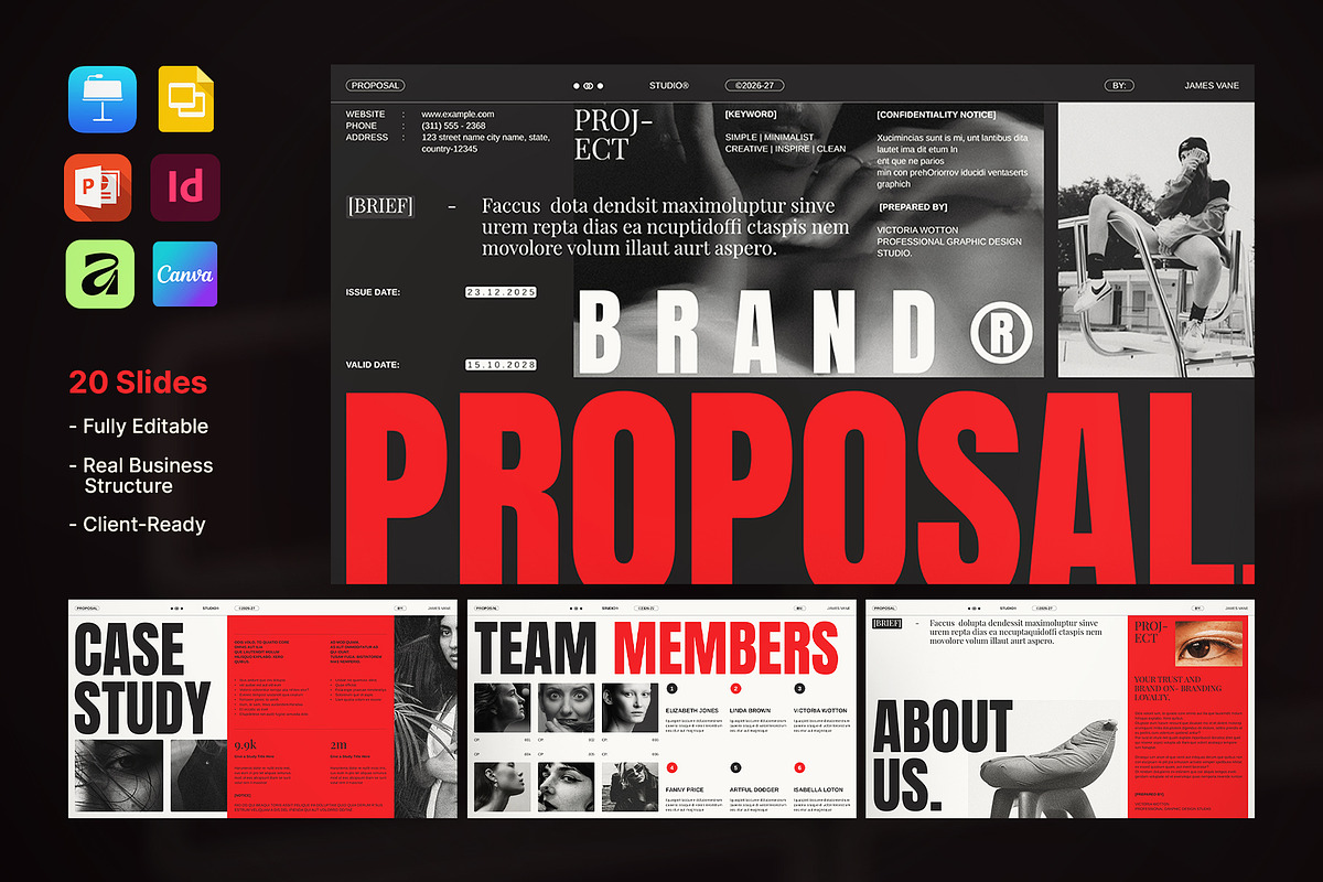 Brand Proposal Presentation Template, a Presentation Template by ArtisanaAura (Photo 2 of 12)