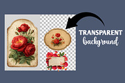 Vintage Valentine Label Sublimation, an Illustration by Designworld (Thumbnail 2 of 6)