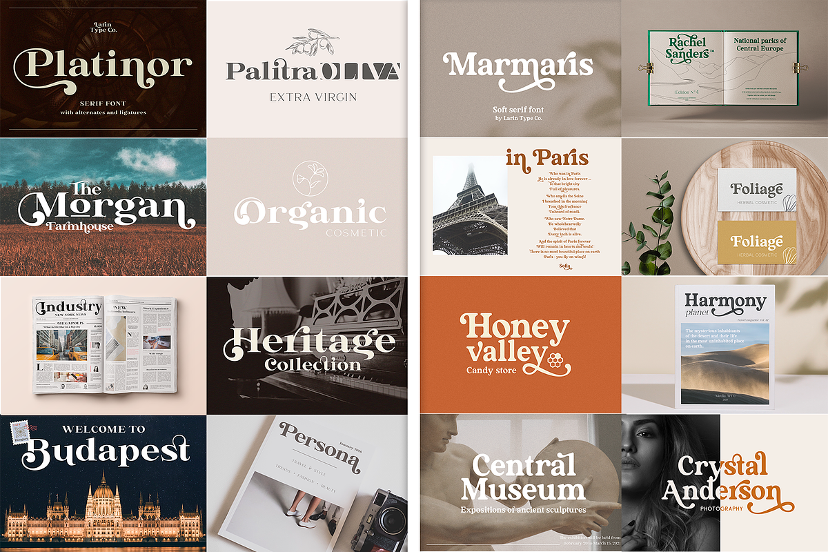 Modern Font Bundle, a Sans Serif Font by Larin Type Co. (Photo 12 of 32)