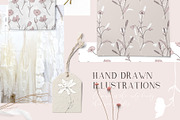 Dainty Floral Patterns Elements, a Pattern Graphic by Youandigraphics (Thumbnail 8 of 17)