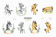 Horses. Watercolor Collection, an Animal Illustration by StarJam (Thumbnail 2 of 6)