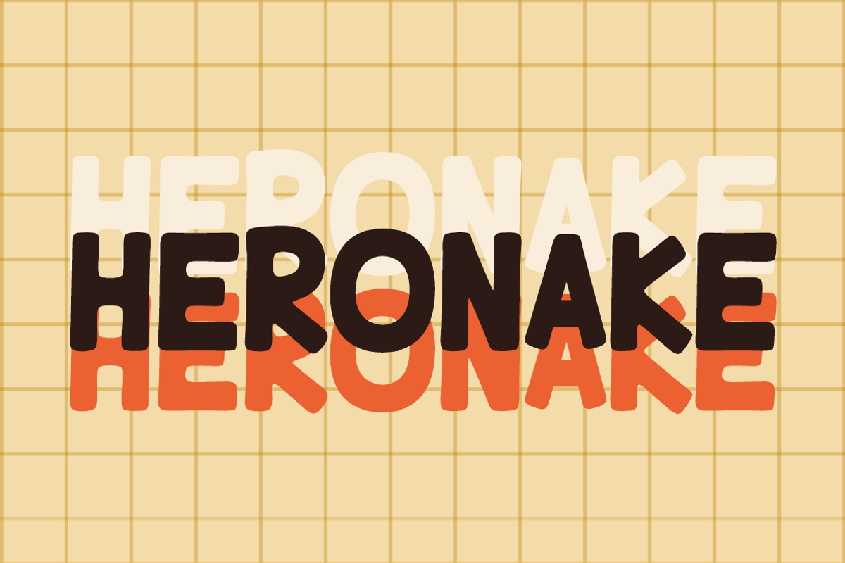Heronake - Round Font, a Sans Serif Font by QR Design Studio (Photo 2 of 6)