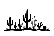60 Desert Cactus Floral Silhouette, a Seasonal Illustration by Amazin_art (Thumbnail 13 of 24)
