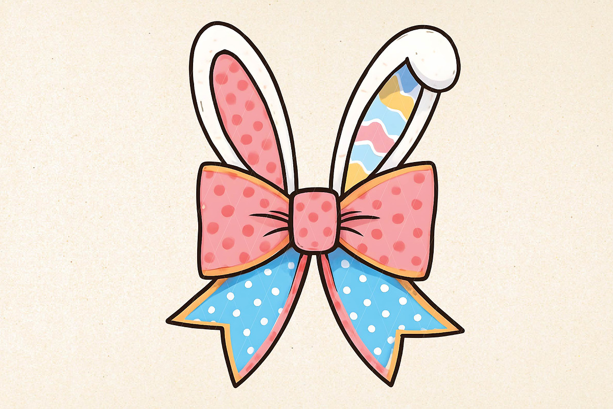 Easter Bunny PNG Retro Coquette Desi, an Illustration by DreamPrint404 (Photo 6 of 7)