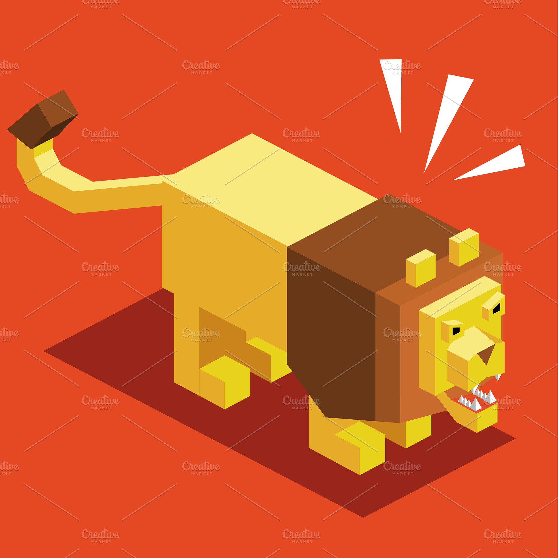 3D Illustration Isometric Collection, an Animal 3D Model by Designbytowo (Photo 3 of 16)