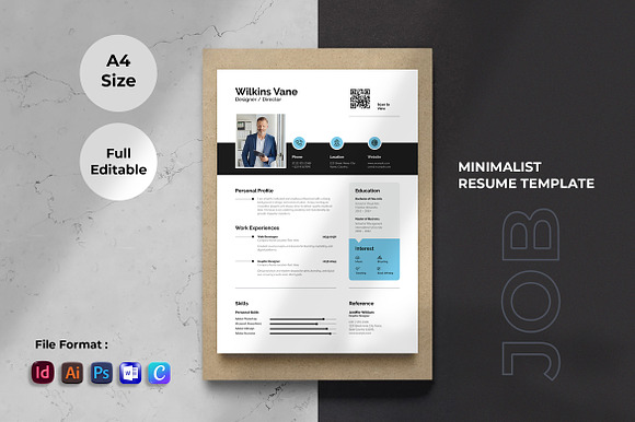Wilkins Vane - Clean Resume Template preview 5