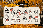 Halloween Clipart Hand-Drawn Doodles, a Decorative Illustration by Heartwarming Art (Thumbnail 5 of 10)