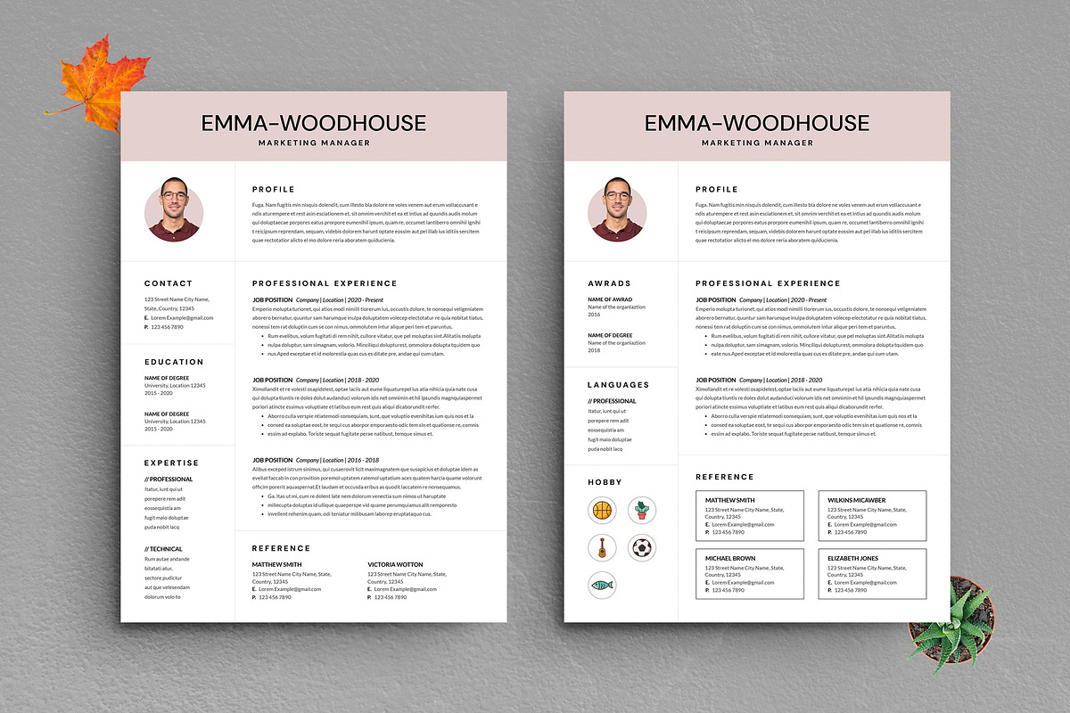 Digital Marketer Resume Template, a Resume Template by PixelStudio (Photo 2 of 6)
